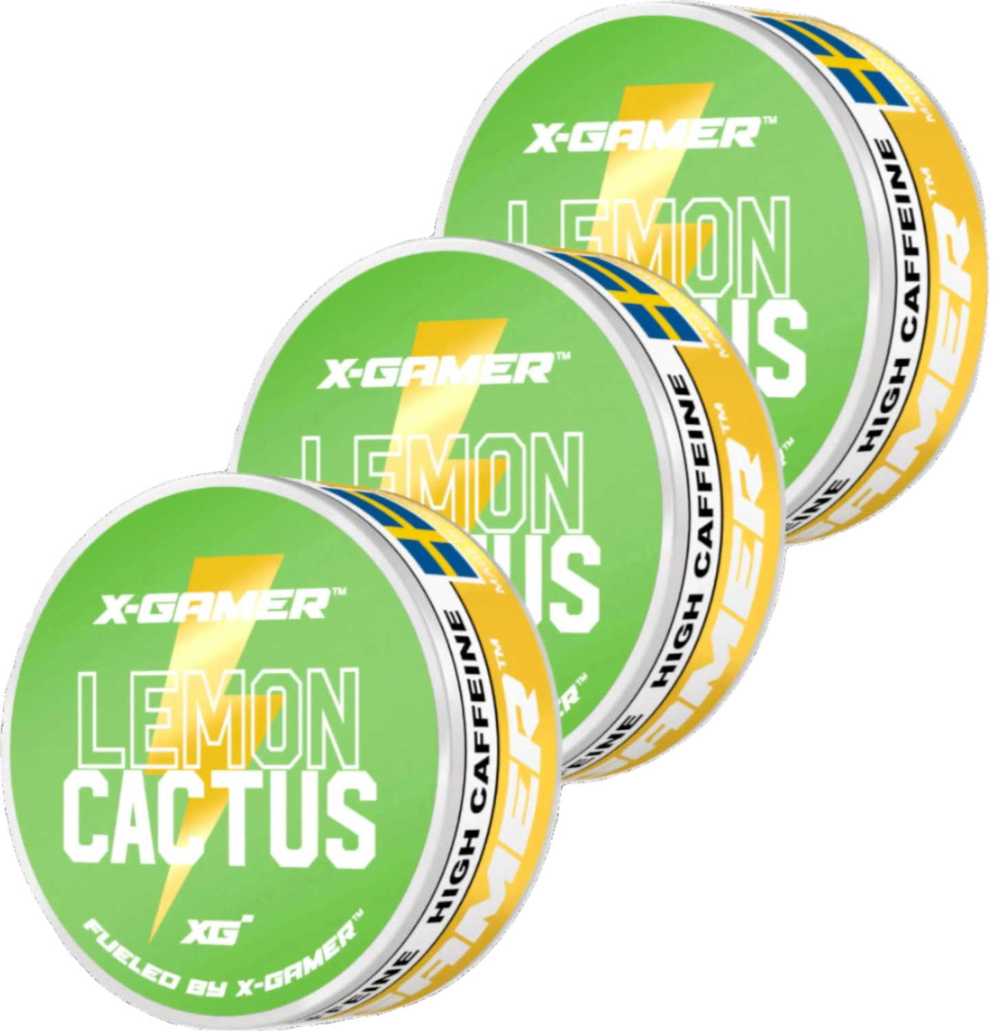 LEMON CACTUS ENERGY POUCHES (3 PACKS / 60 POUCHES)