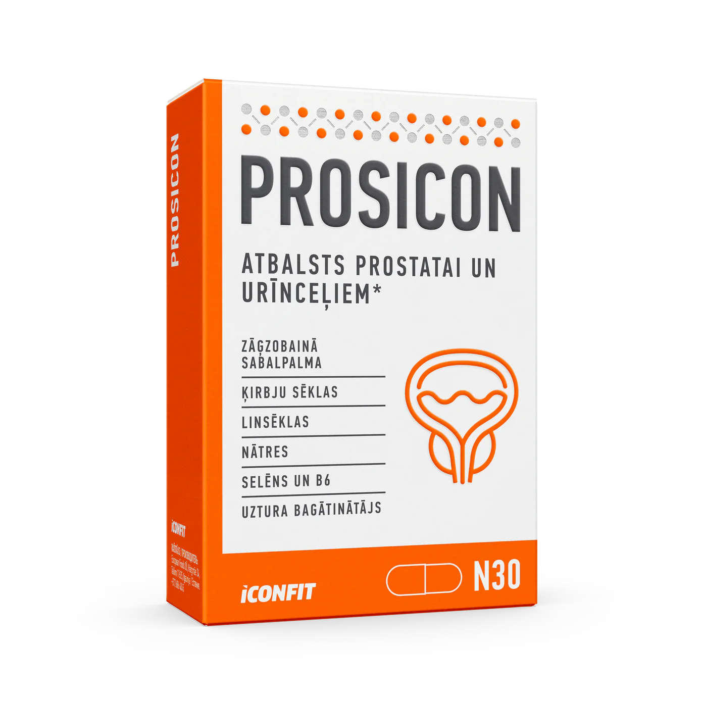 ICONFIT Prosicon - Поддержка простаты и мочевыводящих путей, N30
