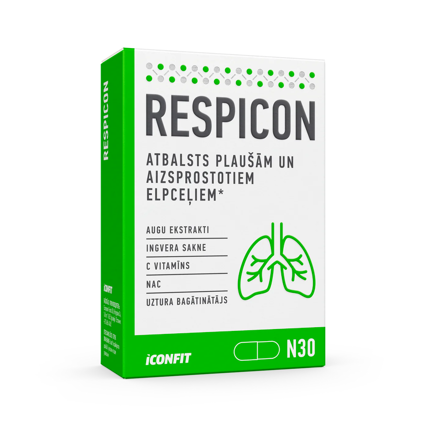 ICONFIT Respicon - Поддержка легких и дыхательных путей при обструкции, N30