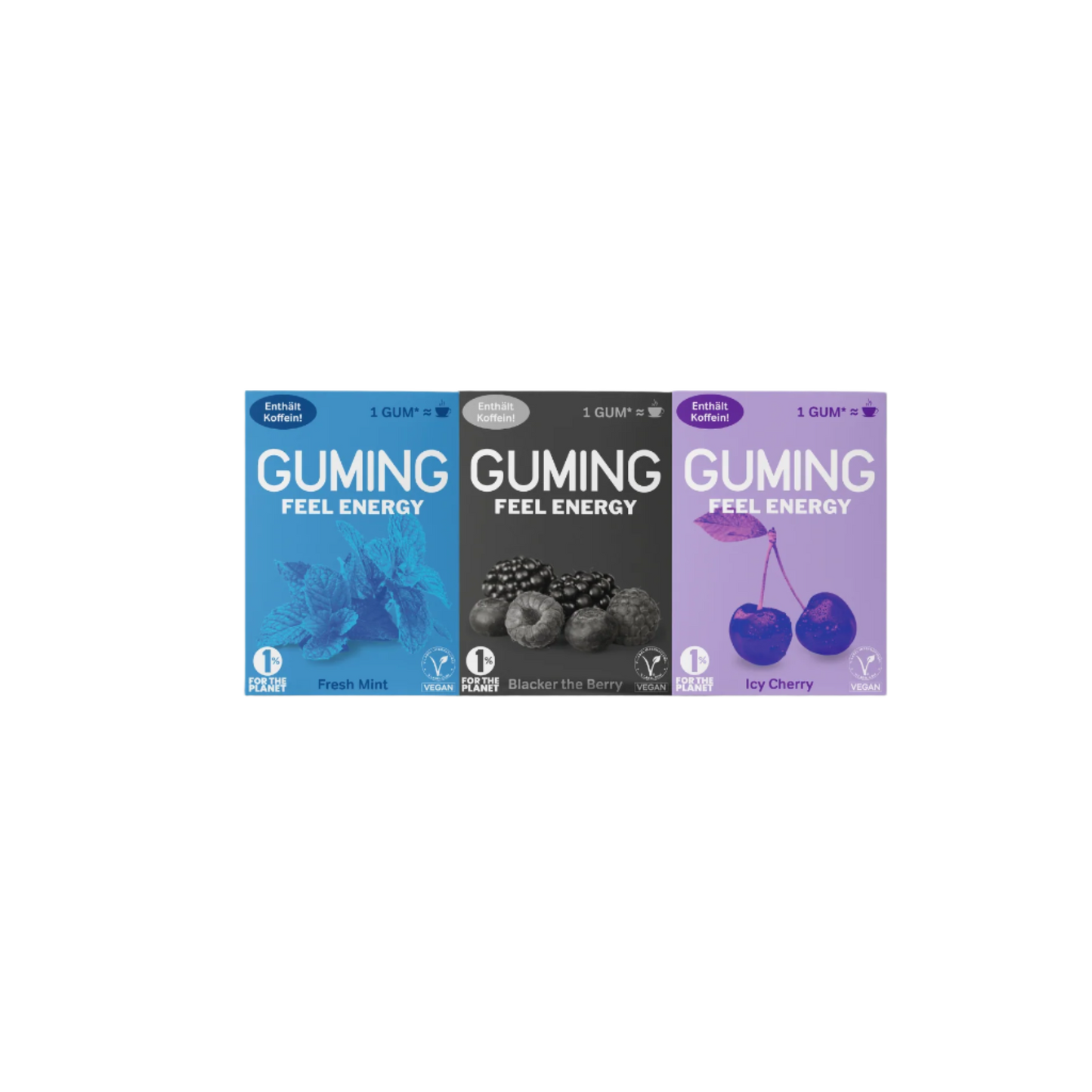 GUMING MIX 3 PACK (30 chewing gums, 10 pieces per pack)