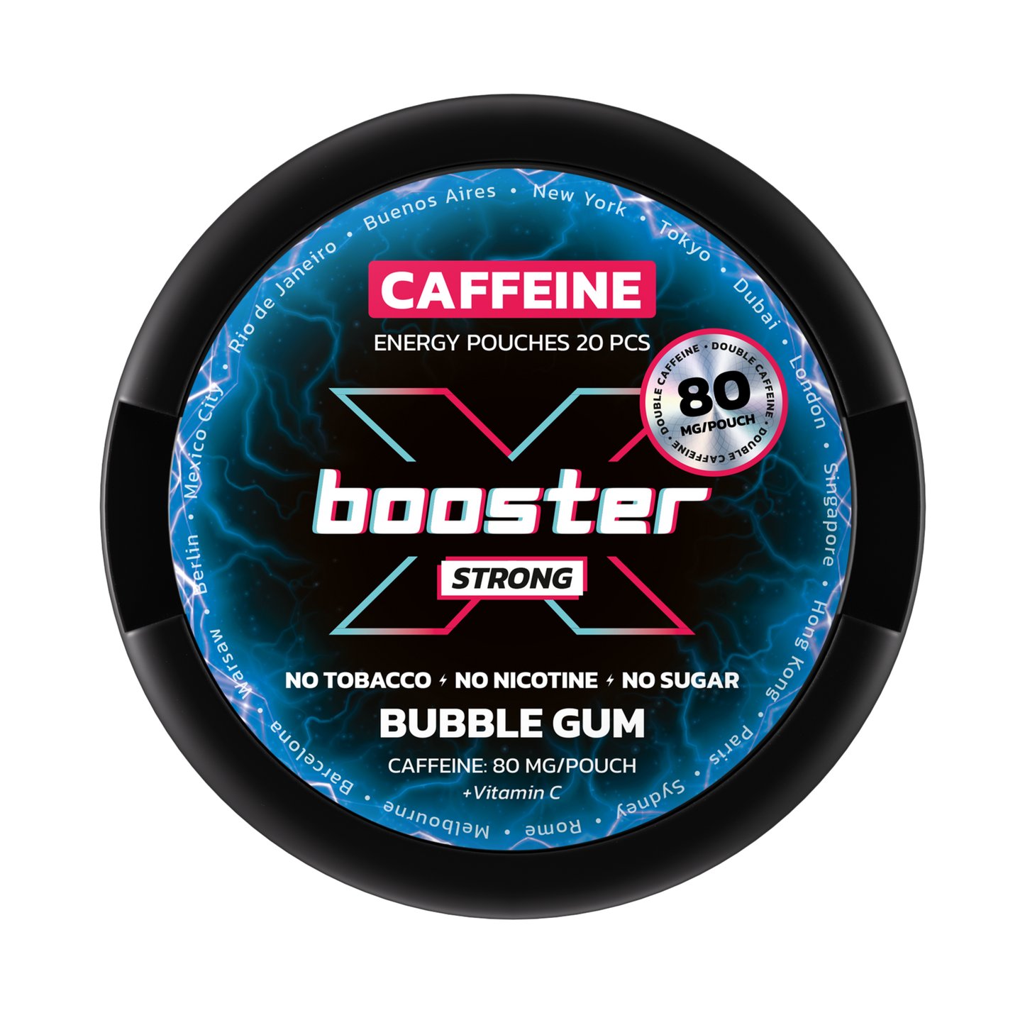X-BOOSTER Energy Pouches 80mg (1 Pack / 20 Pouches)