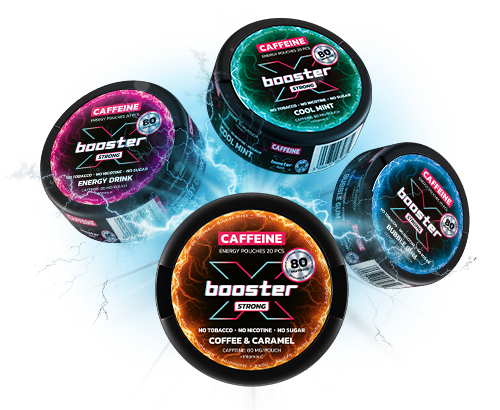 MIX X-BOOSTER ENERGY POUCHES 80MG (4 PACKS)