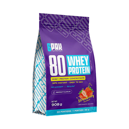 6PAK Whey 80 (whey) protein concentrate 908g