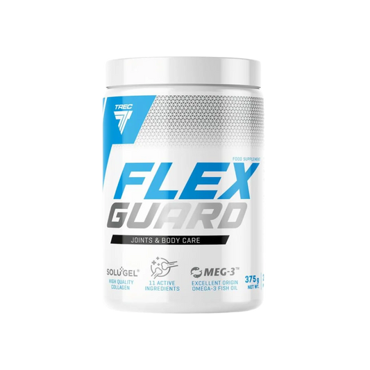 TREC Core Kolagēna komplekss ar Ca, Mg un Omega-3 locītavu veselībai (375g) Flex Guard Mango-Apelsīnu