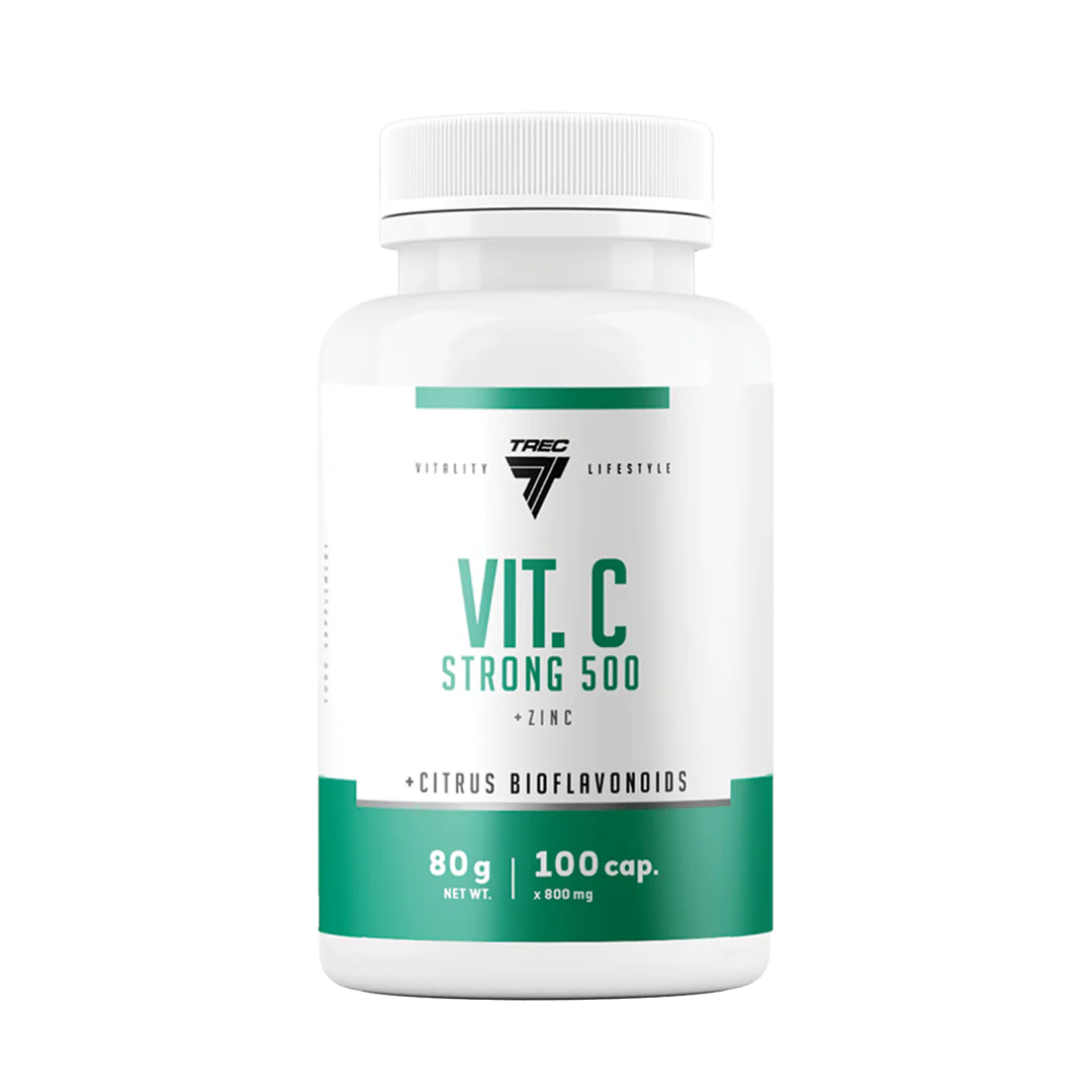 TREC Vitality C vitamīns ar cinku imunitātei (100 kap.)
