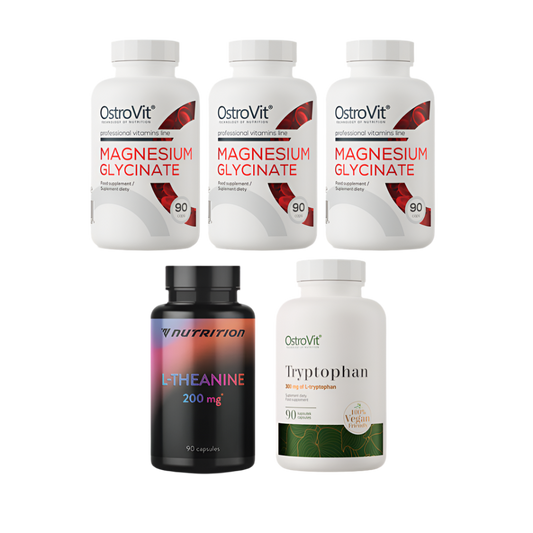 3 Month Better Sleep Kit (3xMagnesium, L-Theanine, Tryptophan)